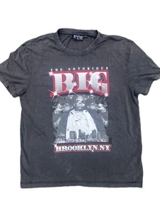 Y2K Notorious B.I.G. Brooklyn Mint Shirt Biggie Smalls Graphic Print Tee Mens M - Picture 1 of 6
