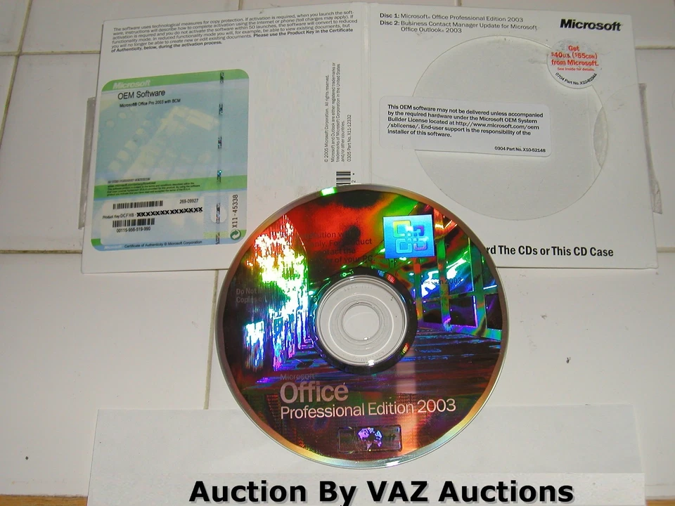 Microsoft Office 2003 Professional Word/Excel/Access/Outlook/PowerPoint =NEW=  - Image 1 of 1