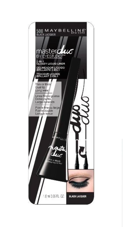 Maybelline Master Duo by Eyestudio 2-in-1 Glossy Liquid Liner ~Choose Your Shade - Image 1 of 1