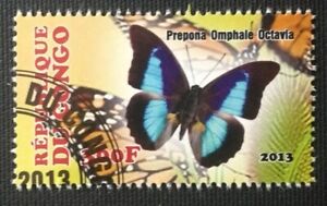 135.CONGO 2013 (300F) USED STAMP BUTTERFLIES (PREPONA OMPHALE OCTAVIA).