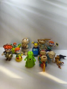 RUGRATS MOVIE - VINTAGE 1998 NICKELODEON BURGER KING KIDS CLUB TOYS - LOT OF 11 - Picture 1 of 5