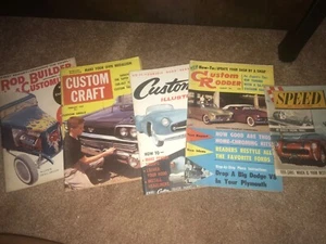 Lote de 5 coches de colección: caña personalizada, velocidad, constructor de varillas, artesanía personalizada, aduanas - Imagen 1 de 12