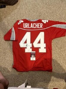 NEW MEXICO LOBOS- BRIAN URLACHER SIGNED AUTOGRAPH JERSEY JSA COA FOOTBALL BEARS - Picture 1 of 6