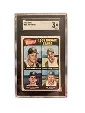 Catfish Jim Hunter 1965 Topps #526 Rookie Baseball Card SGC 3 VG