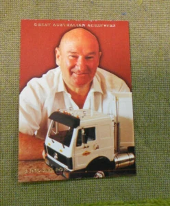 #D14. LINDSAY FOX  TRUCKING MAGNATE  GREAT AUSTRALIAN ACHIEVER CARD - Bild 1 von 2