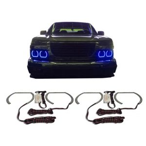 Bright Blue Angel Eye Headlight Halo kit for Chevrolet Colorado 04-12 - Bild 1 von 3