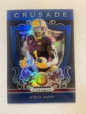 2019 Panini Prizm Draft Picks - Crusade - Prizms Blue - #8 - N'KEAL HARRY  - Image 1 of 2