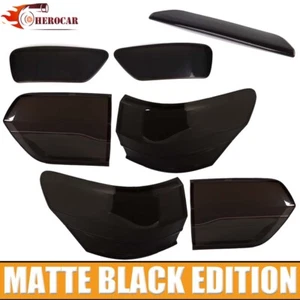 Smoked Black Rear Taillight Fog & Third Brake Light Cover For Grand Cherokee 14+ - Picture 1 of 8