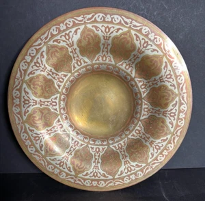 TIFFANY & Co. ANTIGUO CUENCO DE BRONCE TRI TONO MEDIO ORIENTE MORISCO METALES MEZCLADOS - Imagen 1 de 9