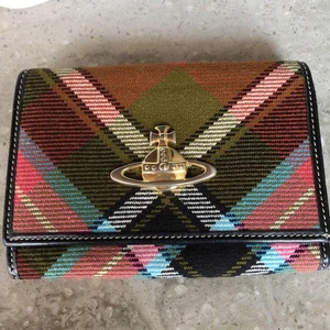 Vivienne Westwood Check Trifold Wallet - Picture 1 of 5