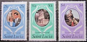 SAINT LUCIA ~ S.G. 576 - 578 ~ 1981 ROYAL WEDDING STAMPS OMNIBUS ~ MNH #05117 - Picture 1 of 1