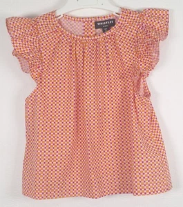 Whistles Kids Girls Pink Ditsy Square Ursula Top - New - Age 5-6 Years - Picture 1 of 7