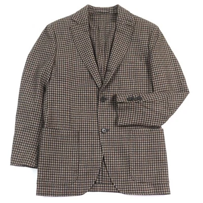 Excellent Salvatore Ferragamo tailored jacket Logo button elbow patch single... - Image 1 of 4
