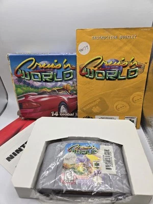 Nintendo 64 N64 Cruisin' World Completo en Caja CIB con Insertar Manuales Probado Trabajo Foto 1 de 4