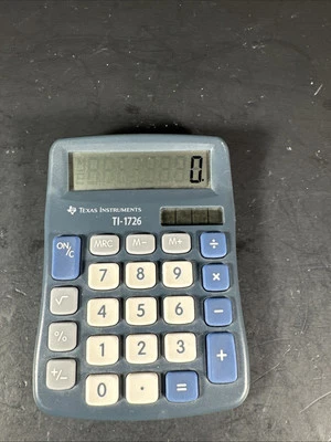 Texas Instruments TI-1726 Calculator 1998 Solar Powered Superview Display - Image 1 of 2