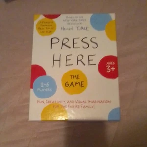 Press Here The Game + Board Book Set Herve Tullet Creativity Visual Imagination - Picture 1 of 4