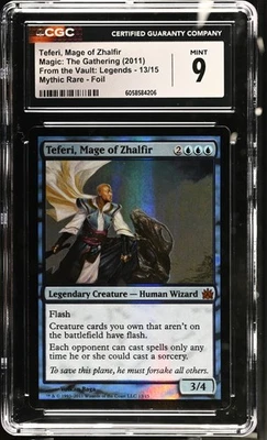 TEFERI, MAGE OF ZHALFIR From the Vault: Legends Foil Mythic CGC 9 MTG - Image 1 of 2