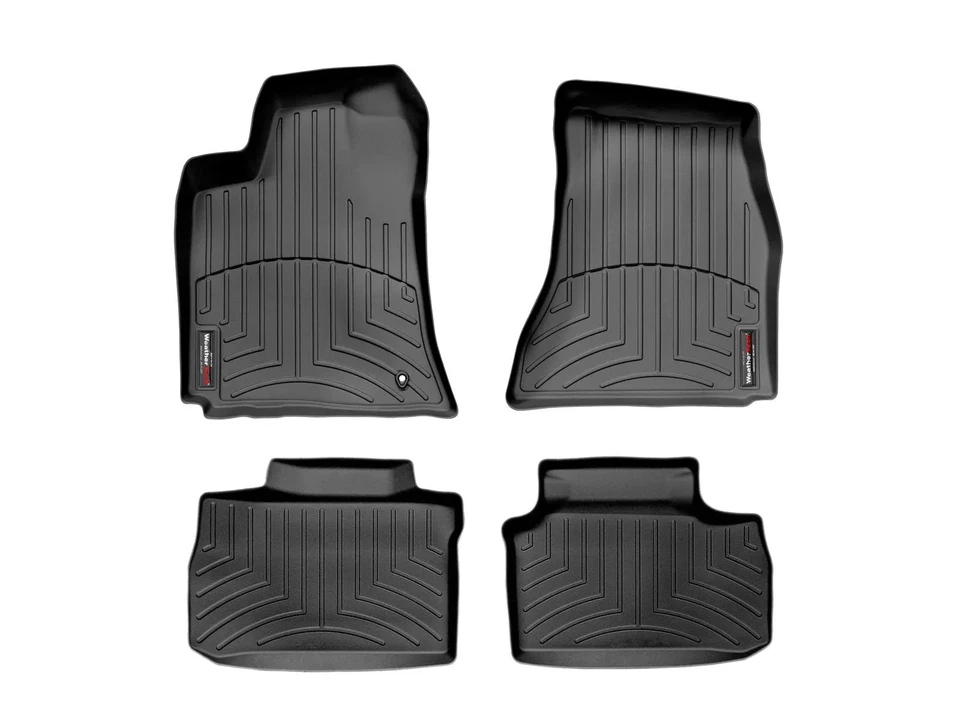 WeatherTech FloorLiner 适用于 2005 - 2010 年克莱斯勒 300 - 第一排和第二排,黑色 — 第 1/4 张图片