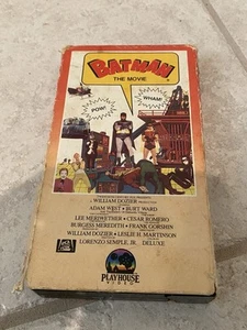 Batman The Movie VHS 1985 Playhouse Video Adam West 1966 Rare Free Ship - Picture 1 of 5