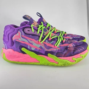 Puma MB.02 Rick and Morty R.A.R.E LaMelo Basketballschuhe Lila Grün US 15 - Bild 1 von 19