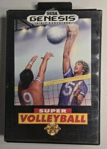Saga Genesis Super Volleyball Complete Game W/Box & Manual - 1991 - Picture 1 of 8