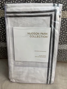 Fundas de almohada estándar blancas percal 100 % algodón lino italiano Hotel Collection - Imagen 1 de 3