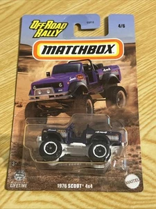2024 Matchbox Off Road Rally 1976 Scout 4x4 Walmart Exclusive Purple - Picture 1 of 2