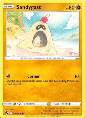 Sandygast 099/195 SWSH12: Silver Tempest Pokemon 002669 - Image 1 of 2