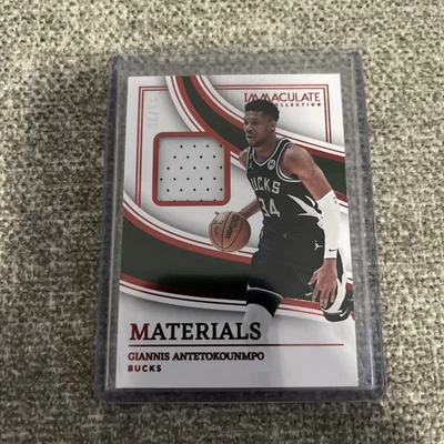 2022 PANINI IMMACULATE #ICM-GIA GIANNIS ANTETOKOUNMPO MATERIALS GAME USED PATCH - Image 1 of 2