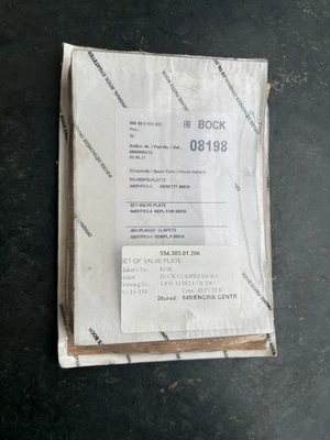 BOCK SET VALVE PLATE ASSEMBLY     AM/F/FK3-4   08198   GENUINE - Image 1 of 4