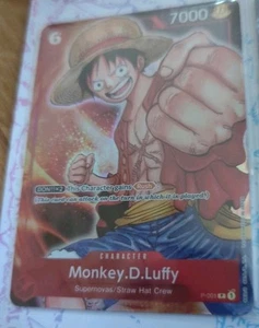 Monkey.D.Luffy P-001 Promo Inglés Casi Nuevo One Piece Colección Premium - Imagen 1 de 1