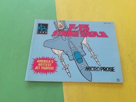 F-15 Strike Eagle Nintendo NES Manual Only ~ Instruction Booklet