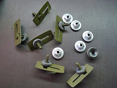 6 pcs NORS fender trunk quarter belt moulding clips sealer nuts Buick Pontiac GM - Image 1 of 4