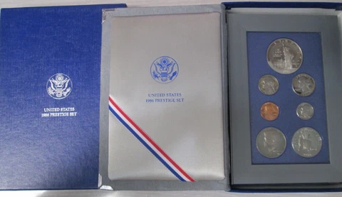 1986 US Statue of Liberty Prestige Set Cover