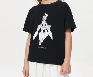 Pokémon x UT UNIQLO T-shirt Ceruledge KIDS Japan BLACK - Picture 1 of 3