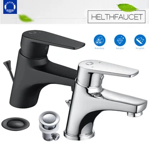 Waschtischarmatur Mischbatterie Badarmatur Waschbecken Wasserhahn mit Zugstange - Bild 1 von 26