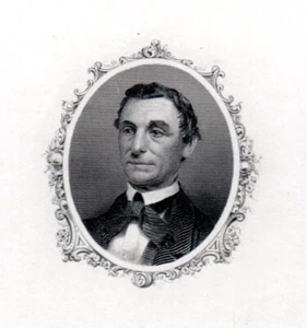 American BNC 'Gentleman 51' Portrait Proof India on Card Intaglio 1800s - Picture 1 of 3