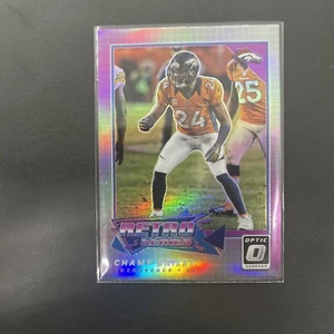 2022 Donruss Optic Retro Series Plata Rosa Holo Champ Bailey #RS-20 Broncos - Imagen 1 de 2