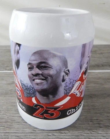 1997 Michael Jordan Chicago Bulls Upper Deck Commemorative Tankard Mug Vintage Cover