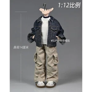 1/12 Coat Vest Pants Clothing Accessories Fit 6in Male Action Body Model Toys - Picture 1 of 4