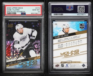 2020 Upper Deck Young Guns Speckled Rainbow Gabe Vilardi PSA 10 GEM MT Rookie RC