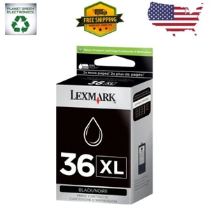 Black Genuine Lexmark 36XL Ink Cartridge - Picture 1 of 2