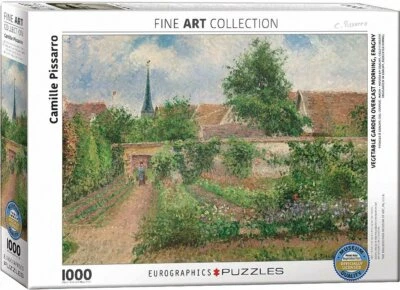 Vegetable Garden Overcast Pissarro 1000 piece jigsaw puzzle 680mm x 480mm (pz) - Image 1 of 2