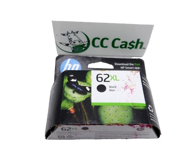Cartucho de tinta negro genuino OEM HP 62XL C2P05AN ENVÍO GRATUITO  Foto 1 de 4
