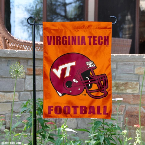 Virginia Tech Hokies Football Helmet Garden Flag and Yard Banner Cover