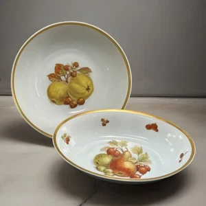 SET Vintage Round & Oval Serving Bowls Bavaria Germany Golden Crown E&R Harvest - Picture 1 of 6