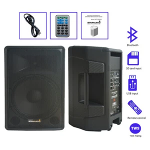 15" PA Powered Active Speaker System Blutooth Loudspeaker KTV TWS Audio Speaker - Picture 1 of 24