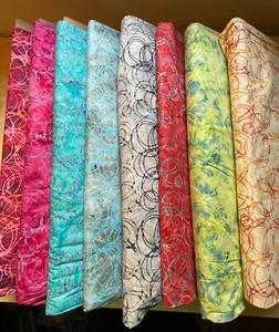 Tela Batik, Motivo Gota de Lluvia, 100% Algodón, FQ, Artesanía, Acolchado Patchwork - Imagen 1 de 9