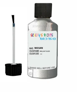 Paint For Nissan Brilliant Silver K23 370Z,Cube,Juke,Leaf,Micra,Navara Touch Up - Picture 1 of 7