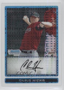 2009 Bowman Chrome Prospects X-Fractor /250 Chris Hicks #BCP144